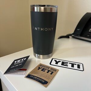 NWT Custom 20oz Yeti Tumbler name Anthony